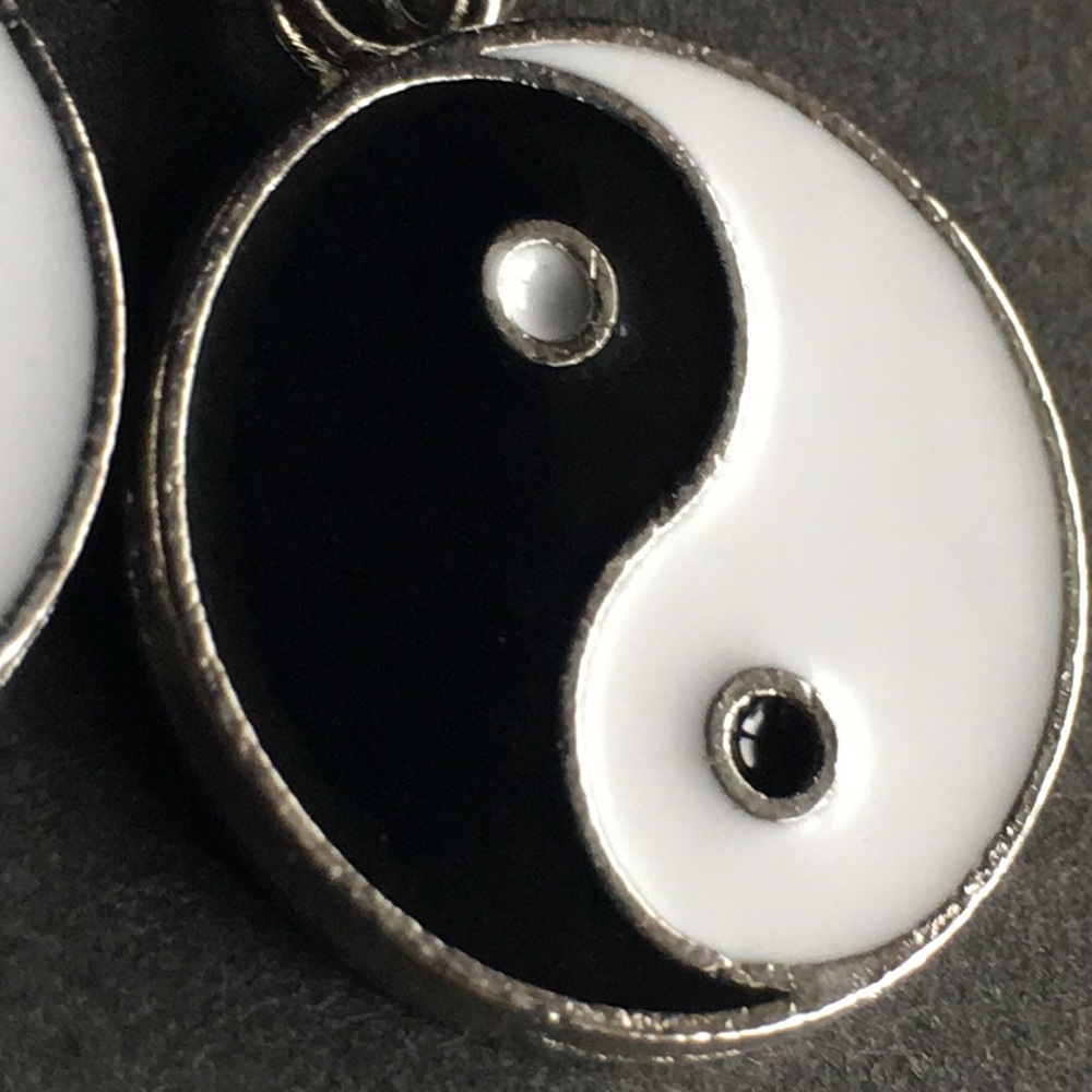 Yin & Yang Drop Earrings - Picture 10 of 12